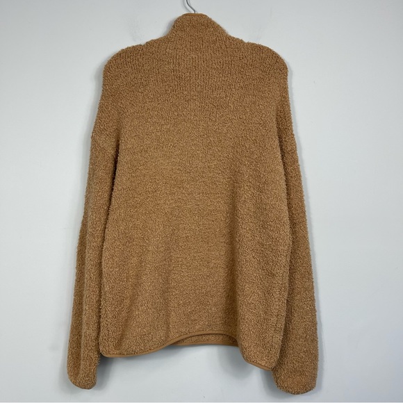 SKIMS Cozy Sweater Pullover Sweatshirt Camel S / M Sherpa Oversized Slouchy - Picture 7 of 13